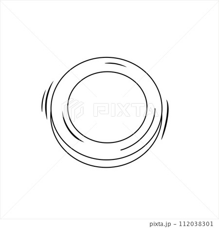 Vector black outline eye shadow. Isolated contour cosmetic illustration side view. Drawn makeup. Vector black outline eye shadow. Isolated contour cosmetic illustration side view. Drawn makeup. 112038301