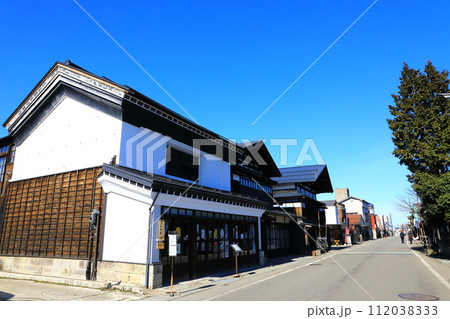 内蔵の町　増田の町並み風景 112038333