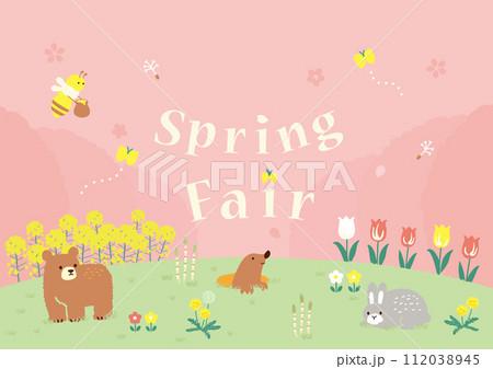 スプリングフェア イラスト スプリングフェア イラスト 112038945