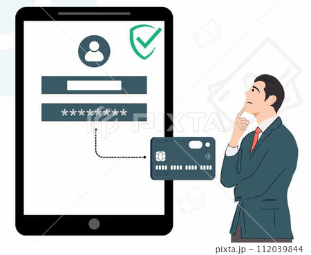 Verification Credit card payment in mobile phone 112039844