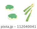 柏餅とちまきのベクターイラスト 112040041