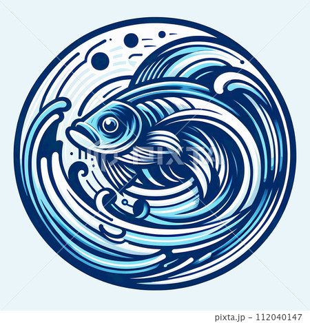 鯉・金魚のイメージイラスト 112040147