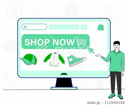 online shopping mobile app templates concept flat design illustration online shopping mobile app templates concept flat design illustration 112040186