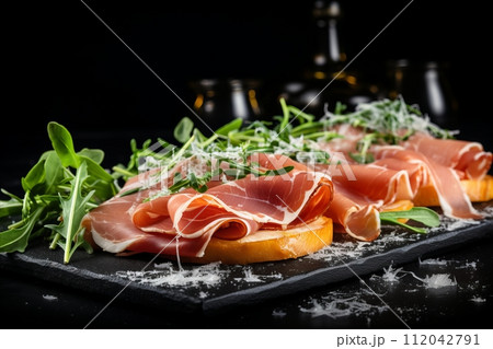 Mouthwatering Saltimbocca with Tempting Flavors, Perfect for Restaurant Menu and Culinary Delights 112042791