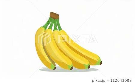 バナナ　白背景 112043008