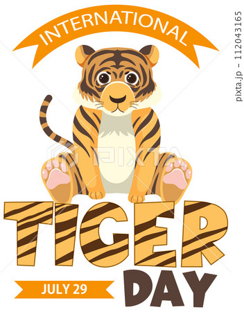 Celebrating International Tiger Day Illustration 112043165