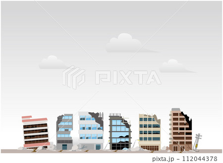 商業ビル　災害　地震 112044378