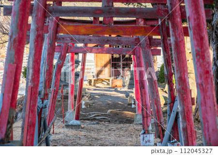 古い鳥居の連なり【寿命稲荷大明神】 古い鳥居の連なり【寿命稲荷大明神】 112045327