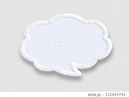 雲形吹き出しの背景 雲形吹き出しの背景 112045742