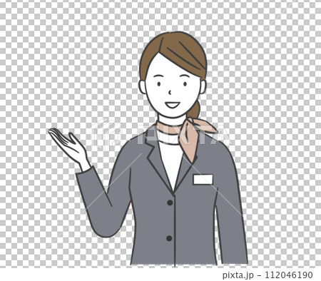 空姐微笑指導 空姐微笑指導 112046190