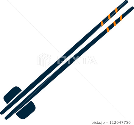 isolate japanese chopstick flat style on background 112047750