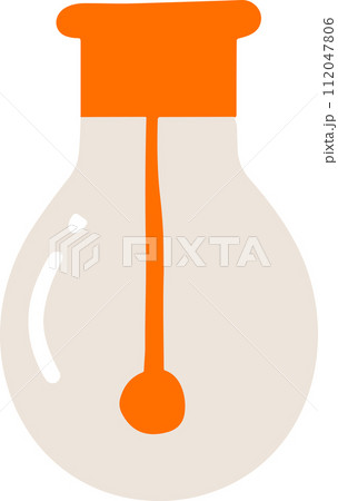 isolate light bulb flat style on background isolate light bulb flat style on background 112047806