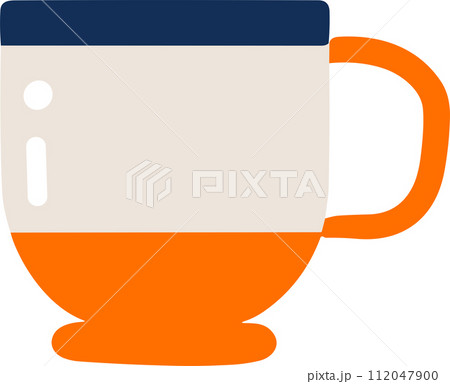 isolate coffee cup flat style on background isolate coffee cup flat style on background 112047900