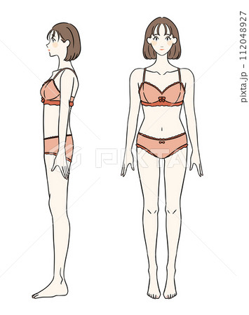 骨格ナチュラルの女性　下着ver 112048927