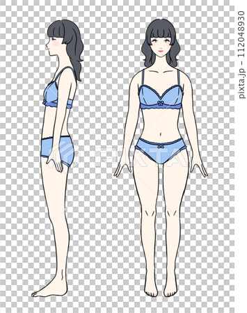 骨格ウェーブの女性 下着ver 骨格ウェーブの女性 下着ver 112048930