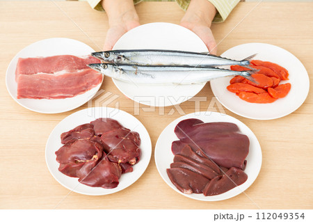 ビタミンB群を多く含む食品（さんま） 112049354