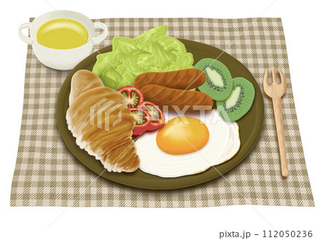 洋風の朝食イラスト 112050236