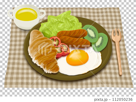 洋風の朝食イラスト 112050236