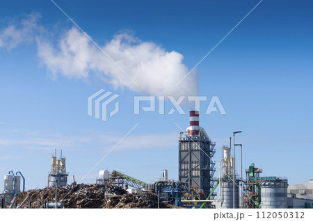 The chimney of an industrial plant 112050312