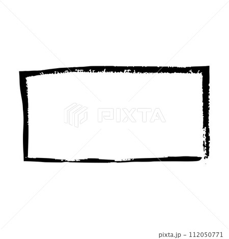 Frame rectangle outline border grunge shape icon, vertical, rectangle decorative doodle element for design in vector illustration Frame rectangle outline border grunge shape icon, vertical, rectangle decorative doodle element for design in vector illustration 112050771