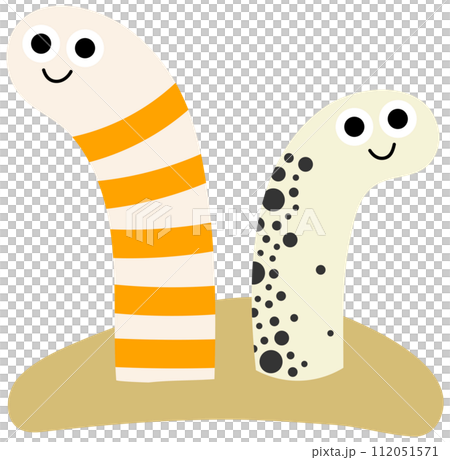 Cute Sea Animal in Children Style Cartoon fish Sea set spotted garden eel 112051571