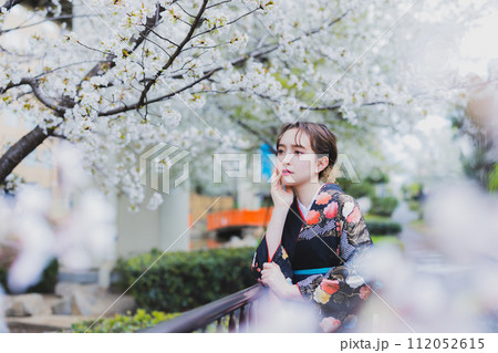 着物 袴　桜　 112052615