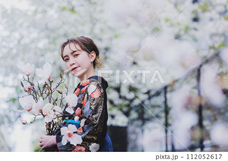 着物 袴　桜　 112052617