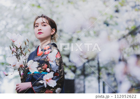 着物 袴　桜　 112052622