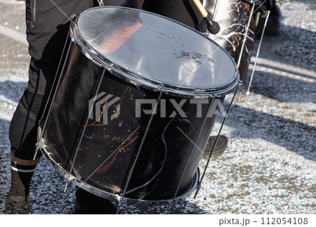 Close-up marching band drum. Close-up marching band drum. 112054108