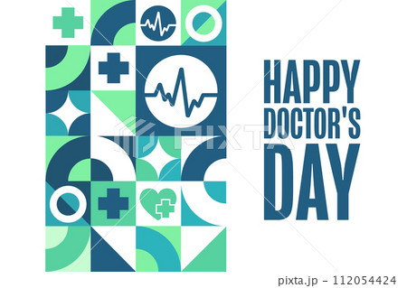 Happy Doctor's Day. Holiday concept. Template for background, banner, card, poster with text Happy Doctor's Day. Holiday concept. Template for background, banner, card, poster with text 112054424
