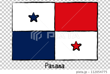 Analog hand-drawn style flags of the world, Panama Analog hand-drawn style flags of the world, Panama 112054775