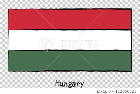 Analog hand-drawn style flags of the world, Hungary Analog hand-drawn style flags of the world, Hungary 112056525