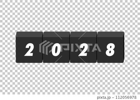 2028字母和黑色塊-簡單時尚的2028年圖片素材 2028字母和黑色塊-簡單時尚的2028年圖片素材 112056978