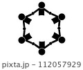 ピクトグラム(輪・仲間・平和イメージ) 112057929