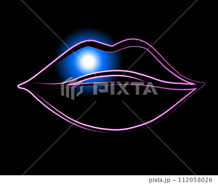 Vector isolated illustration of herpes on the lips. Hepes treatment. Discomfort during the course of herpes. Infection with the herpes virus. Vector isolated illustration of herpes on the lips. Hepes treatment. Discomfort during the course of herpes. Infection with the herpes virus. 112058026