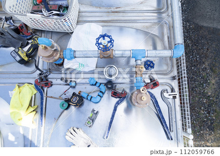 受水槽廻り給水管改修工事 112059766