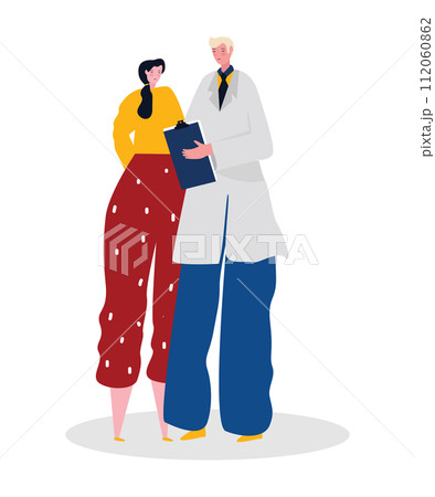 checkup doctor and patient medical hospital help treatment health care prevention consultation disease diagnosis 112060862