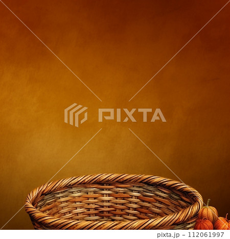 Wicker Basket upper view 112061997