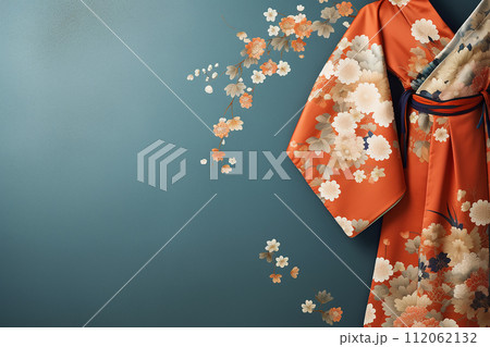 Elegant Kimono with Floral Design Elegant Kimono with Floral Design 112062132