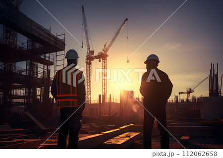 Building Team Harmony: Silhouette Composition of Engineer and Worker 112062658