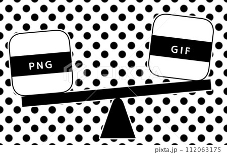 ファイルサイズの比較（PNGとGIF） 112063175