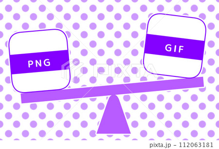 ファイルサイズの比較（PNGとGIF） 112063181