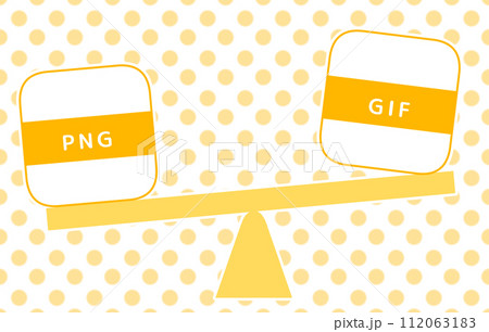ファイルサイズの比較（PNGとGIF） 112063183