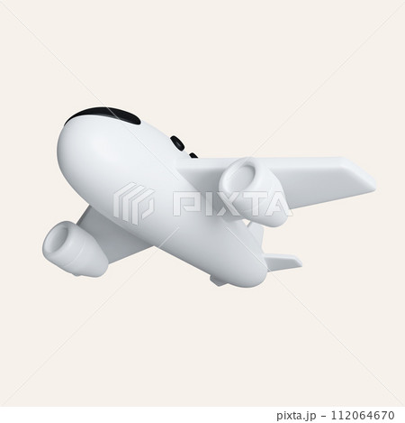 3D air plane, Tourism and travel concept, minimal style, Flat . icon isolated on white background. 3d rendering illustration. Clipping path. 3D air plane, Tourism and travel concept, minimal style, Flat . icon isolated on white background. 3d rendering illustration. Clipping path. 112064670