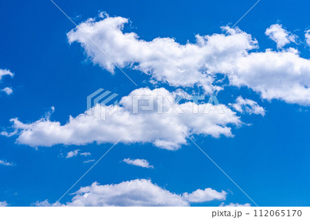 【夏素材】夏空イメージ【長野県】 112065170