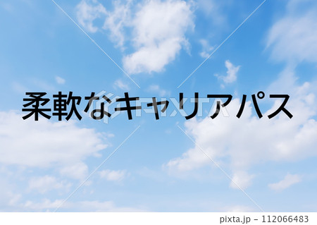 求人広告や求人サイトの見出しキーワード文字のイメージ素材 シンプルな青空背景 求人広告や求人サイトの見出しキーワード文字のイメージ素材 シンプルな青空背景 112066483