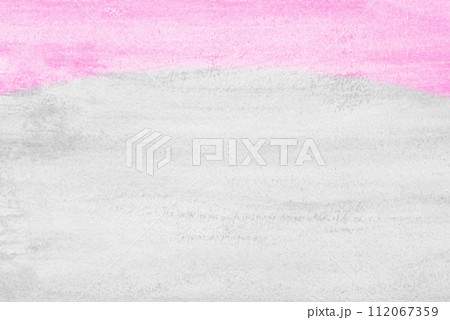 水彩背景　ピンクとグレー 112067359