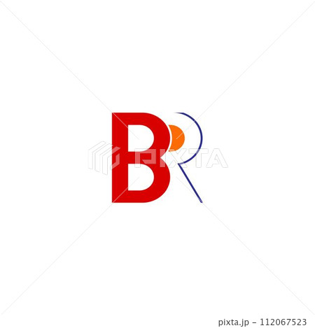 BR letter logo design vector template 112067523