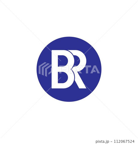 BR letter logo design vector template 112067524
