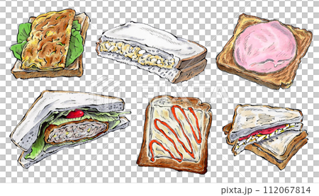 手作麵包套組手繪插畫 手作麵包套組手繪插畫 112067814